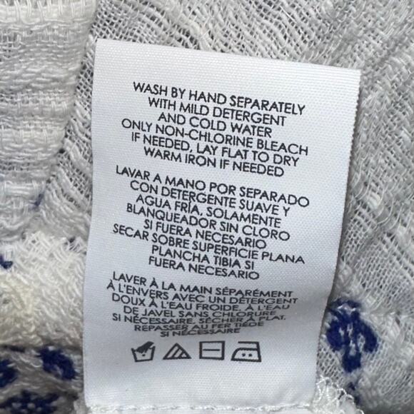 CAbi Veranda White Blue Paisley Swirl Tank Top 5223 Size Small - Picture 11 of 15